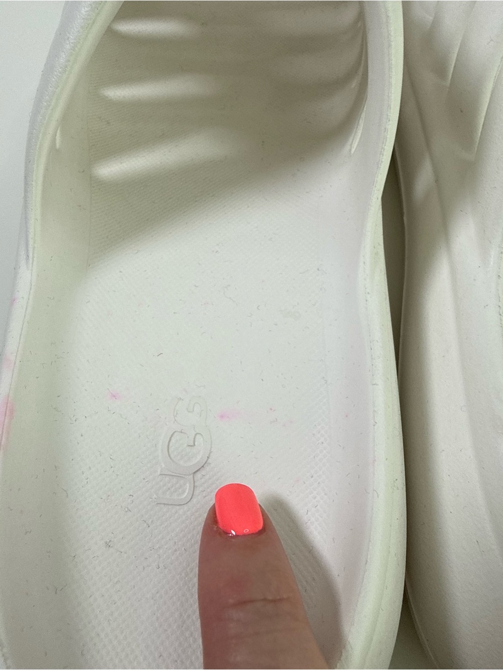 UGG Sport Yeah Slide Sandals White Waterproof Slip On Slides Women's Size 8 - Picture 13 of 15